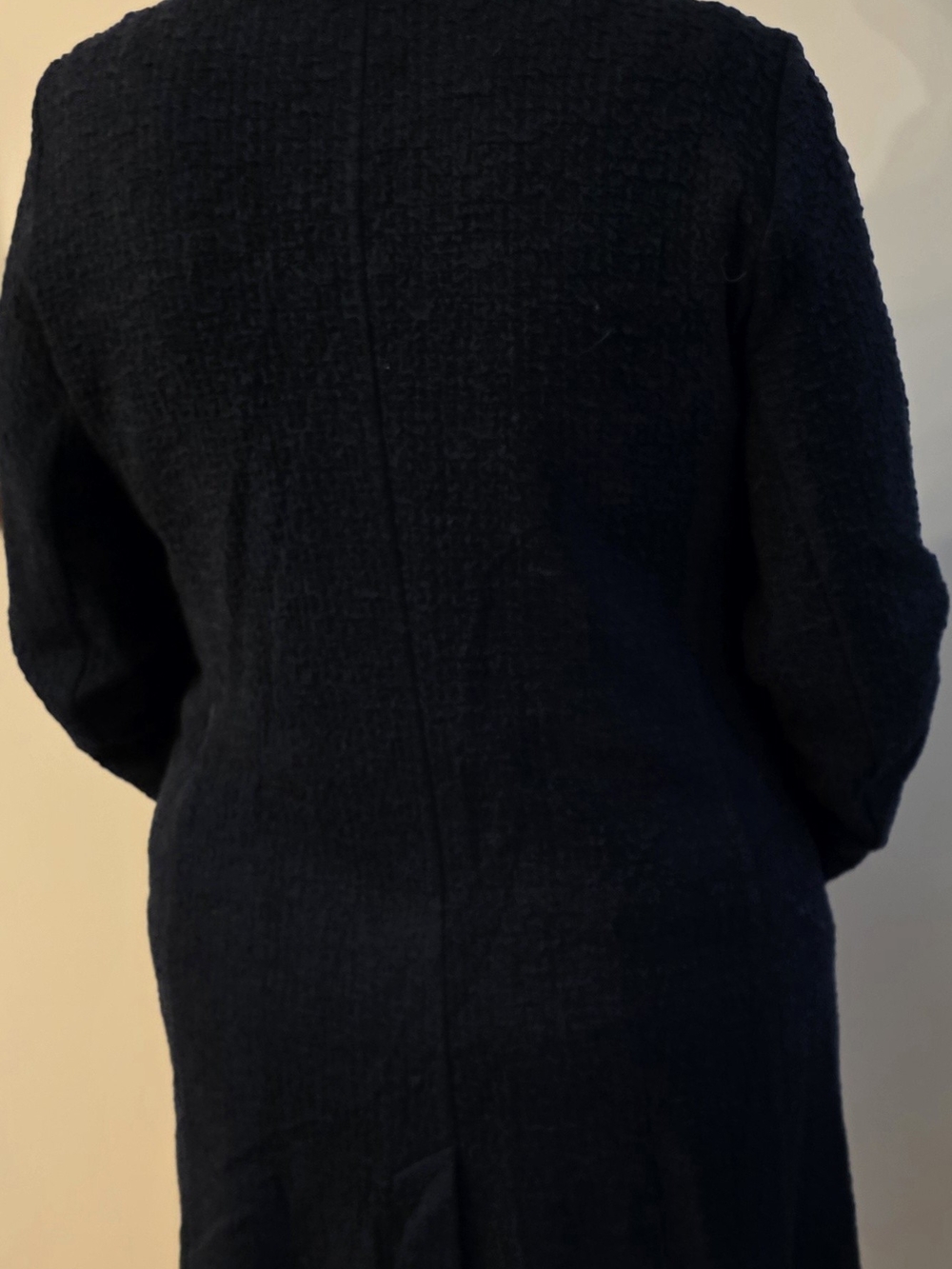 Eileen Fisher Blue Textured Button-Front Cardigan Jacket - Picture 3 of 6